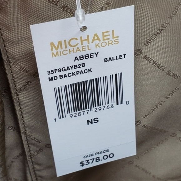 Michael Kors Abbey Medium Backpack Pink - Picture 4 of 5